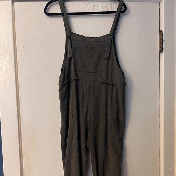Olive Green Overalls - Picture 1 of 2